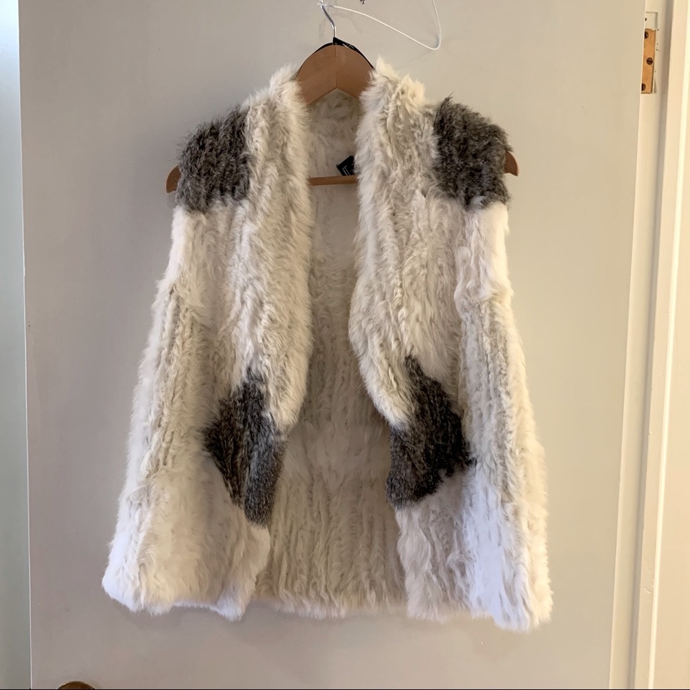 Love Token 100% Rabbit Fur Super Soft Vest